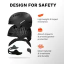 DKONI HS-158 Casque de vélo adulte rechargeable USB avec éclairage avant et arrière, Convient aux hommes et femmes, Noir, L 56-61 cm image 4