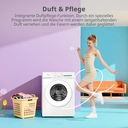 Comfee Waschmaschine 8 kg, mit Haustierhaarpflege-Programm und Dampffunktion, 16 Programme, Energieeffizienzklasse A-10%, Füllfunktion, leise und energiesparend, CF08EWP05W-HR, Weiß image 5