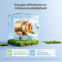 【Vakantiegeld Deal】Comfee' CD08EHP05W-HR warmtepompdroger, 8 kg, energieklasse D met warmtepomptechnologie, UV-licht voor hygiënische zuiverheid, opfrissen, LED-display, sneldrogend, wit image 3