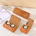 Oirlv Boîtier à montre de voyage 1 emplacement en cuir de luxe - Noir image 1