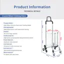 Strong bird 2026 New Premium Foldable Aluminium Alloy Frame Shopping Trolley, European Choice with Adjustable Handle, High Load Capacity & Multi-Functional for Home & Supermarket Shopping, New Year Sale , Top gift picks image 5