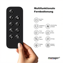 monsga 2-in-1 Smart-Luftreiniger & Luftzirkulationsventilator AP200, 360° omnidirektionale Oszillation, 280 m³/h CADR für Allergene & PM2.5, 25 dB ultra-leise, App-/Fernbedienung, ganzer Raum Kühlung & Klimaanlagen-Begleiter image 9