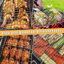 Huacan Air fryer grill, stainless steel mesh frame, thickened multi-layer detachable storage rack, 1 piece of grill image 4