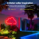 VIVREAL LED-Lichtstreifen 9,84 Fuß, RGB-Neonlicht, flexibel, intelligent, mit Musiksynchronisierung und Fernbedienung für Schlafzimmer- und Spielzimmer-Dekoration, 5 V, Neujahrsangebot, Top-Geschenkideen image 4