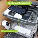 Vivreal 10-in-1 Gemüseschneider & Mandoline – Manueller Edelstahl-Lebensmittelzerkleinerer, Zwiebelschneider, Kartoffelschneider mit 10 Klingen, Fingerschutz & Reinigungswerkzeugen – BPA-frei, spülmaschinenfest, kompakte Küchengeräte image 5