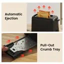 ochama Bread Machine Toaster - Breakfast Machine for Toast, Sandwiches, Bagels, Dual-Sided Multi-Function Light Food Appliance - 6-Level Baking 650W 3D Quick Bake image 6