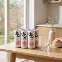 Genki Forest Eau pétillante saveur pêche blanche - Lot de 6 canettes, 330 ml image 1