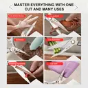 ZHANG XIAOQUAN Ciseaux de cuisine polyvalents à manche unique en acier inoxydable 40Cr13 image 5