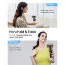 JISULIFE Life8 Plus Ventilateur portatif avec fonction batterie externe 4500 mAh et lampe de poche - Chocolat image 3