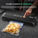 ATSHARK 5-In-1 Vacuum Sealer – High Pressure Touchscreen Design, Fast and Convenient, Includes 50 Vacuum Bags, Ideal for Home Food Preservation, Black, VS6621 image 3