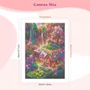 JU7CER 5D DIY Diamond Painting Kit - Fantasy Forest Landscape | Adult & Kids Craft Wall Decor 12×16 Inches (30×40cm) image 1