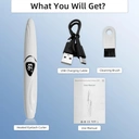 Sunluxy S600 White Electric Eyelash Curler, Natural Curling Long-lasting Shaping, LED Temperature and Power Display, Smart Safe Automatic Power-off, Rechargeable Portable Eyelash Curler image 9