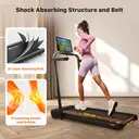 Mobvoi Tapis de course SE pliable 3-en-1, IA intelligente, 2,5 CV, compact, sous bureau, télécommande, application TicSports, rangement facile, 120 kg, 12 km/h, noir image 6