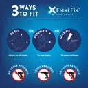 Croydex Epsom Flexi-Fix Towel Rail - Black image 4