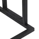 2-Tier Single-Rod Standing Towel Organizer Black Metal Freestanding Rack Double-Layer Holder for Bath Linens & Blankets image 5