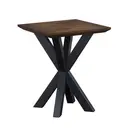 Side Table Nevada Square Parquet Walnut/Black image 1