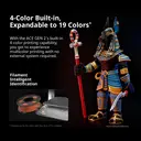 Anycubic Kobra X Multi-Color 3D Printer, 4-Color Built-in & 19-Color Expandable, 260 × 260 × 260 mm, Up to 600 mm/s High-Speed Printing, LeviQ 3.0 Auto-Leveling, AI Detection image 5