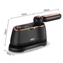 RAF Fer à repasser vapeur portable 1000 W, poignée pivotante à 180°, réservoir d’eau de 120 ml, vapeur verticale et continue, fer de voyage compact pour le repassage des vêtements image 2