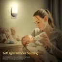 Arlgsite Nachtlicht mit Lichtsensor, warmweiß 2800–3200 K, SMD-LED 0,5 W, 110–220 V, ABS + Metall, 20 lm, für Schlafzimmer, Babyzimmer und Flur image 1