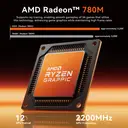 SOYO S4PLUS Mini PC Ryzen 7 H 255 (8 cœurs / 16 threads, jusqu'à 4,9 GHz) Mini ordinateur de bureau 24 Go LPDDR5 RAM 512 Go SSD PCIe 3.0, Micro PC Windows 11 Pro Radeon 780M/6 x USB 3.2/1 x LAN 2,5 G/4K à 120 Hz image 4