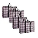 4-piece practical down comforter storage bag, space-saving, can be used to store clothes and bedding.68*50*24cm black image 0