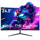 Gawfolk Moniteur incurvé 24,5 pouces 1K Full HD, Taux de rafraîchissement 100 Hz, Temps de réponse 1 ms (MPRT), Courbure 3000R, Haut-parleurs intégrés, AMD FreeSync, Protection oculaire, Antireflet, Faible latence d’entrée, HDMI, Support VESA 75 x 75 mm, Noir image 0