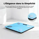 Sparoma ADL-26 Balance Connectée Bluetooth, suivi avec application, multi-utilisateur, 2×AAA piles requises,180 kg max - Bleu image 7