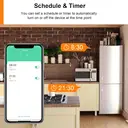 Antela alexa mini wlan-steckdose mit strommessung, kompatibel mit Google Home, Smart Life App, 2,4 GHz, überspannungsschutz, 4 stück image 6