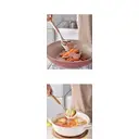 19-Piece Premium Knife Block Set With Silicone Utensils Kitchen Tool Set White image 3