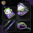 1pc Beetlejuice Plush Smartphone-Fit Lanyard Card Holder Officially Licensed Magical Spooky Cosplay Props Movies Anime Peripheral Gothic Striped Character Themed Accessory Gift image 4
