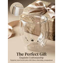 Ju7cer Glass CupTea Glasses Drinking Glasses Coffee Glass Straw2 260ml 2pcs image 2