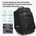 ochama Sac à Dos Sport TANK - Grande Capacité 35L, Ouverture à 180°, Pour Voyage d’Affaires, Randonnée, Gym, École, Sac pour Ordinateur, Noir image 1