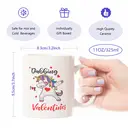 Alphynix 1pc Dabbing Unicorn Mug, 11oz Funny Valentine‘s Day Gift with Colorful Unicorn and Hearts, Unique Present for Boyfriend, Girlfriend, Kids, Teens image 7