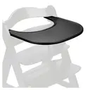 Hauck Click Tray Essbrett und Tisch für Alpha Hochstuhl - Schwarz image 8