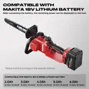 FLORA GUARD Tronçonneuse sans fil sans balais 12 pouces – Mini tronçonneuse à main à haute vitesse 1200 W avec 2 x 4000 mAh + chargeur, lubrification automatique, compatible avec la batterie Dewalt 20 V image 4