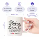 Alphynix 1pc Success Horse Mug, 11oz Chinese Idiom Ceramic Cup with "马到功成" Blessing & Red Seal, Auspicious Gift for Career, Business, New Year 2026 image 7