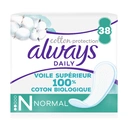 Always Protection Coton - Protège-slips Normal Grand Format - Lot de 38 image 0