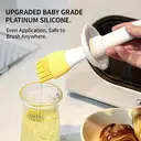 Maxcook 280ml /9.47oz Oil Dispenser with Brush - Glass Oil Bottle for Kitchen with
Silicone Heat Resistant Basting Brush image 6