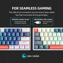 Machenike K500-B61 mechanische kabelgebundene Tastatur, 60%-Layout, QWERTY US-Layout, blauer Schalter, RGB-Beleuchtung image 4