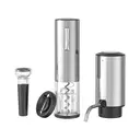 Cuisync Electric Wine Opener Gift Set With Aerator, Vacuum Stoppers, Foil Cutter - 4-in-1 Rechargeable Bottle Opener for Wine Lovers image 0