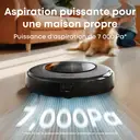 eufy Omni C20 Aspirateur robot avec station tout-en-un, vidage automatique, fonction de lavage et de séchage de voiture, 7 000 Pa, design 8,5 cm, fonction de lavage, verrouillage enfant image 2