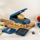 MASTRAD Trancheuse multifonction à 3 lames en acier inoxydable avec récipient image 1