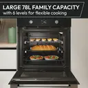 Hoover HO6 C5B3YTX H-Oven 500 Built-In Smart Pyrolytic Oven 70L - Stainless Steel - A+ Rated image 4