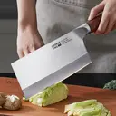 COOKER KING Hachoir de cuisine en acier inoxydable forgé japonais et manche en bois image 3