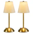 Lot de 2/4 lampes de table sans fil LED, lampe de bureau rechargeable, veilleuse tactile sans fil, design minimaliste, pour r image 0
