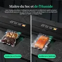 ATSHARK Machine Sous Vide 5 en 1 – Écran Tactile Haute Pression, Rapide et Pratique, 50 Sacs Sous Vide Inclus, Idéale pour la Conservation des Aliments à la Maison, Noir, VS6621 image 2