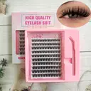 MeoMagic Kit de faux cils pré-collés avec pinces à épiler, 10 lignes, WM10 image 0