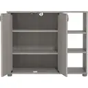 Galano Hansel 12 Pairs Cabinet – 2 Door Storage Unit, Modern Organizer for Hallway – Warm Grey Oak image 5