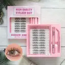 MeoMagic Kit d'Extensions de Cils 10 rangées-120 pièces avec Pincettes & Colle F37 image 1