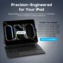 Rexsun Tablet Keyboard Case – Magnetic Floating Design, Detachable Protective Cover, Precision Trackpad for iPad Pro 11"/Air 10.9"/11", Model P11-1 (Black) image 1